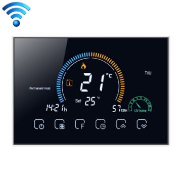 Smart Thermostat BHT-8000-GCLW WiFi, Black, Energy-saving, LCD Display - 1