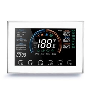 Smart Home Thermostat BHP-8000-W with Adapter, AC 24V, White - 1