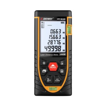 SNDWAY SW-M100 Laser Distance Meter, Infrared, 100m Range - 1
