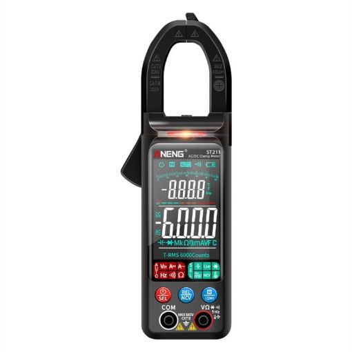 ANENG ST212 Black Large Screen Smart Multimeter, DC Current Clamp - 1