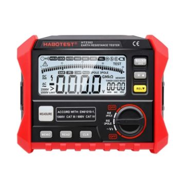 HT2302 Multifunctional Digital Grounding Resistance Tester - 1
