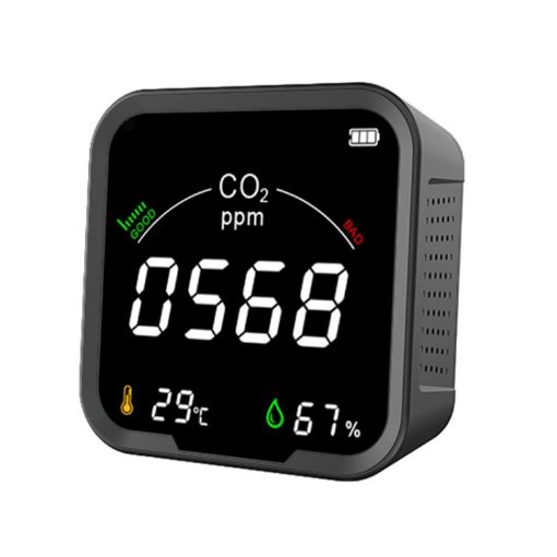 PTH-9C Infrared CO2 Gas Detector with Temp and Humidity Meter - 1