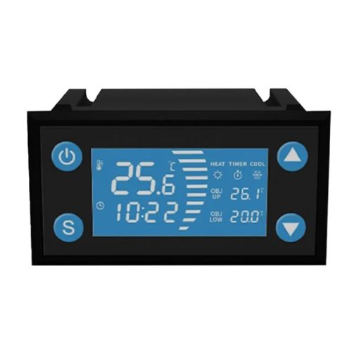 Intelligent Fish Tank & Pet Thermostat Temperature Controller (Black) - 1