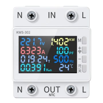 KWS-302 AC Digital Display Voltage/Current Monitoring Meter 170-270V - 1
