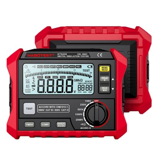 HABOTEST HT5205 Insulation Resistor Tester - Reliable Measurements - 1