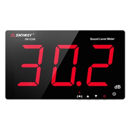 SNDWAY SW526A Wall-mounted Digital Noise Decibel Tester 18" Display - 1