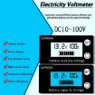 SUPNOVA Voltage Gauge: DC 8-100V Battery Indicator, Blue, Alarm, Temp. - 5