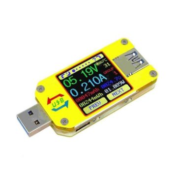 UM34 USB 3.0 Tester, Voltage-Current Meter, Color Screen, Type-C, No Bluetooth - 1