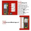 SNDWAY SW-TG100 Laser Distance Meter with Double Bubble Level - 5