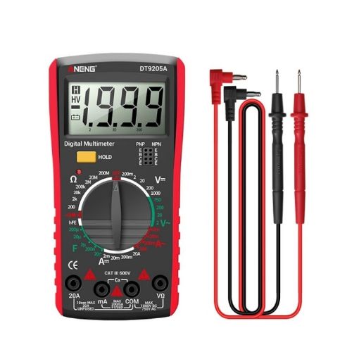 ANENG DT9205A Red High-Precision Intelligent Digital Multimeter - 1