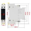 SINOTIMER SDM011 Single-Phase AC Digital Voltmeter Din Rail Type - 2