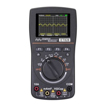 ET828 2 In 1 Oscilloscope Multimeter 2.4" Screen Meter 1MHz 2.5Msps - 1