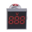 Mini AC 50-500V Voltmeter LED Digital Voltage Meter Indicator White - 5
