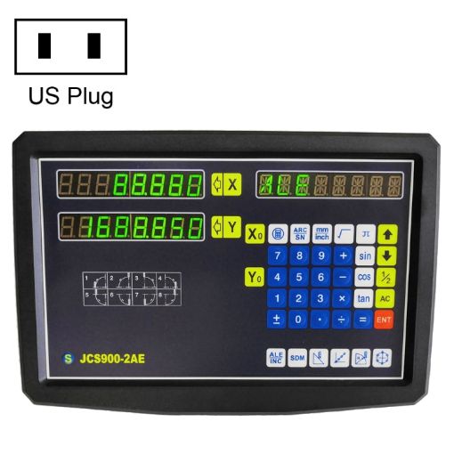 Two Axes Digital Readout Display for Milling Lathe, US Plug - 1