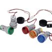 SINOTIMER ST16A 22mm LED 220V AC Ammeter 0-100A Red Indicator Light - 7