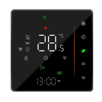 Smart Heating Thermostat BHT-006GCLW WiFi for EU Box (Black) - 1