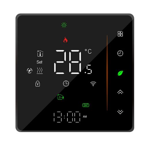 Smart Heating Thermostat BHT-006GCLW WiFi for EU Box (Black) - 1