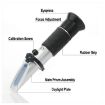 RZ121 Alcohol Refractometer 0-25% Alcohol 0-40% Brix Tester ATC Handheld - 6
