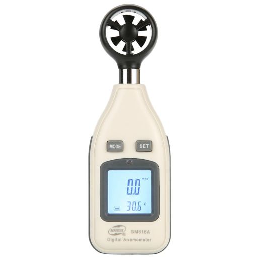 BENETECH GM816A Digital Electronic Anemometer (White) - 1