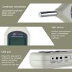 Beige Digital Sound Level Meter with USB, 30dB-130dB Range - 6