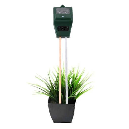 3 in 1 Green Soil Meter: PH, Moisture & Light Tester for Plants - 1