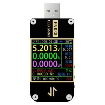 FNIRSI FNB38 USB Voltage & Current Meter Fast Charging Tester (Black) - 1