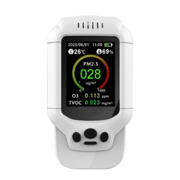 8-In-1 Air Quality Monitor: PM2.5/PM10/TVOC/O3/Temp/Humidity - 1