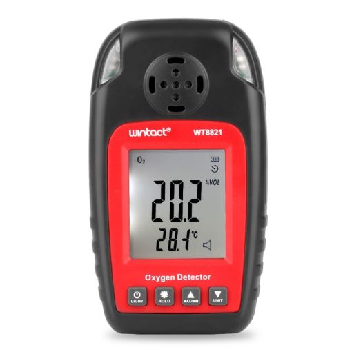 WINTACT WT8821 High Sensitive Oxygen Gas Sensor Alarm Detector - 1