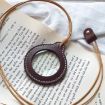 Adjustable Hanging Magnifier with Leather Case (Light Brown) - 5