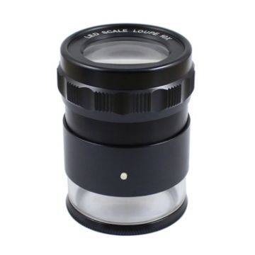 10x Magnifying Glass, 8 LED, Optical Glass, Complex Scale Board - 1