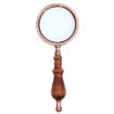 Retro 10X Handheld Reading Magnifier with Ebony Wooden Handle - 2
