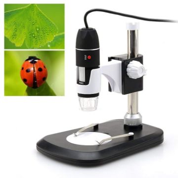 DMS-MDS800 40X-1600X USB Digital Microscope with 2.0MP Sensor & Stand - 1