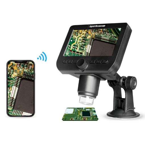 inskam317 4.3" WiFi HD Digital Microscope with LCD & Sucker Bracket - 1