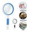 75mm Hand-Held Magnifier Glass with Anti-Skid Handle (4x Black White) - 6