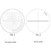 10X Magnifying Glass with 8 LED Lights & Cross Scale Board - 2
