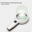 30x LED Handheld HD Lens Magnifying Glass 110mm for Elderly - 4