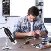 USB Digital Microscope 1600X with Sensor, 8 LED & Stand (Grey) - 8