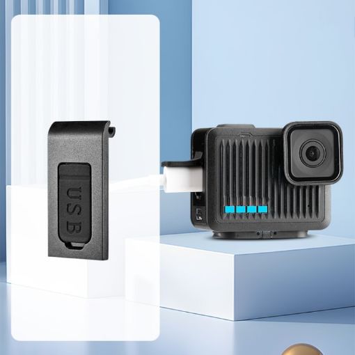 GoPro HERO 2024 Side Interface Door Cover (Black) - 1