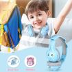 SoulBytes S31 Kids Wired Over-Ear Earphone with Mic, 1.5m Blue - 7