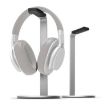 Silver Aluminum Alloy Headphone Holder H-Stand Display Rack - 1
