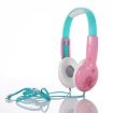 KID101 Cute Children Learning Headphones - Wired, Pink/Green - 1