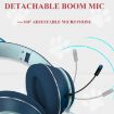 Grey AKZ-022 Cat Ear Foldable LED Headset with USB & 3.5mm Mic - 6