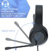 SADES MH601 Gaming Headset w/ Mic, 2.2m Cable, Noise Reduction (Black Blue) - 4