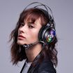 YINDIAO Q4 Wired Gaming Headset w/ Mic, Dual 3.5mm + USB, Black - 8