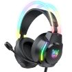 RGB Wired Gaming Headset X26 USB+3.5mm (Black) - 1
