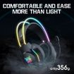 RGB Wired Gaming Headset X26 USB+3.5mm (Black) - 5