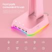 RGB Lighting Headset Holder Stand - ONIKUMA ST-2 (Pink) - 4