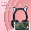 BK9 HiFi Cat Ear 7.1 Surround Sound Bluetooth Gaming Headset White - 4