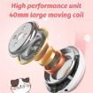 BK9 HiFi Cat Ear 7.1 Surround Sound Bluetooth Gaming Headset White - 9
