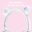 BK9 Luminous Cat Ear Bluetooth Gaming Headset 7.1 Surround, Black - 7